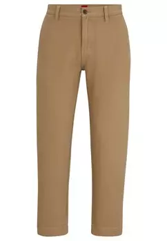 Брюки HUGO ZEEBO233D Tapered Fit, бежевый