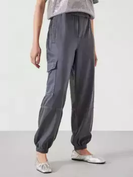 Брюки HUSH Ava Washed Cargo, цвет steel/blue