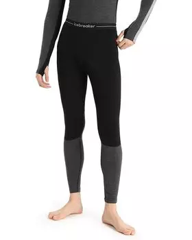 Брюки Icebreaker 200 ZoneKnit Leggings, цвет Black/Jet Heather
