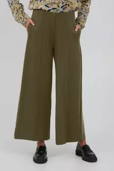 Брюки ICHI Culotte, зеленый