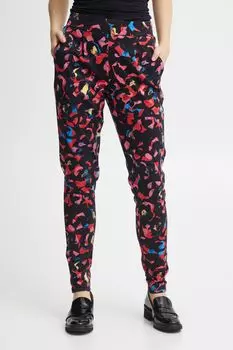 Брюки ICHI Stoffhose, красный