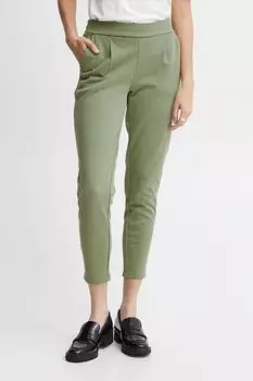 Брюки ICHI Stoffhose, зеленый