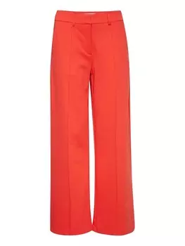 Брюки ICHI Wide leg Pleated Pants KATE, цвет Orange red