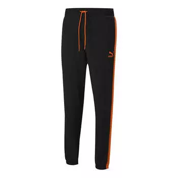 Брюки iconic t7 relaxed pants 'black' Puma, черный