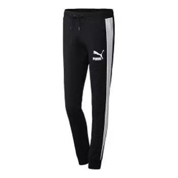 Брюки iconic t7 track pants 'black' Puma, черный