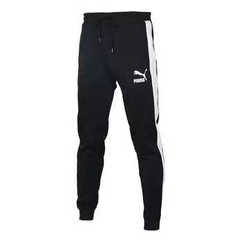 Брюки iconic t7 track pants 'black' Puma, черный