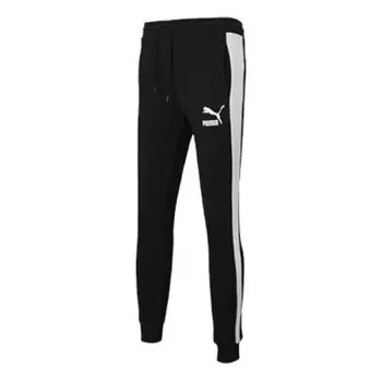 Брюки iconic t7 track pants 'black' Puma, черный