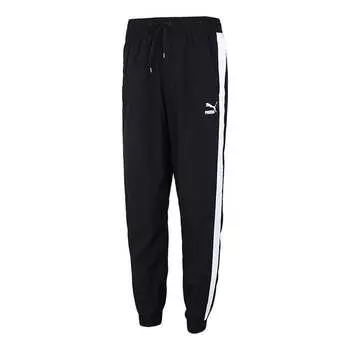 Брюки iconic t7 track pants 'black' Puma, черный
