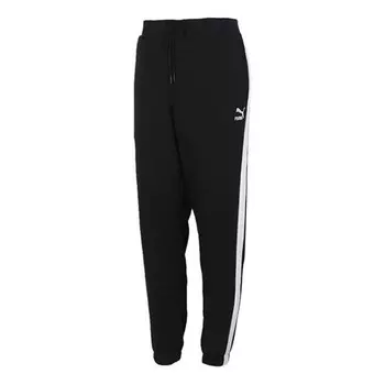 Брюки iconic t7 track pants 'black' Puma, черный