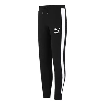Брюки iconic t7 track pants 'black' Puma, черный