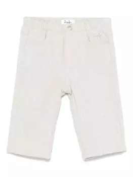 Брюки Il Gufo с узором «ёлочка», серый