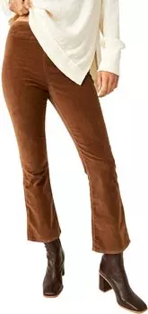 Брюки In My Feelings Crop Boot Free People, цвет Chocolatte