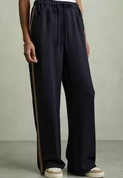 Брюки INAYA WIDE-LEG EMBROIDERED Reiss, синий