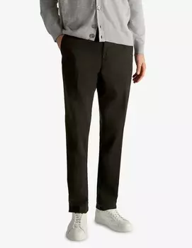 Брюки Incotex Slim fit из сертифицированного эластичного габардина Slowear, черный