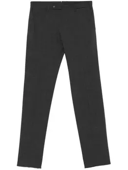 Брюки Incotex зауженного покроя, серый