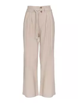 Брюки Influencer Loose fit Pleat-Front Pants, бежевый