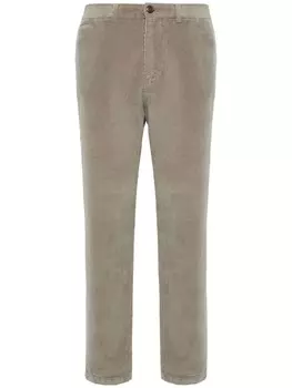 Брюки из эластичного бархата Boggi Milano, нейтральный цвет