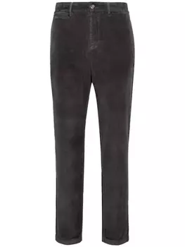 Брюки из эластичного бархата Boggi Milano, серый