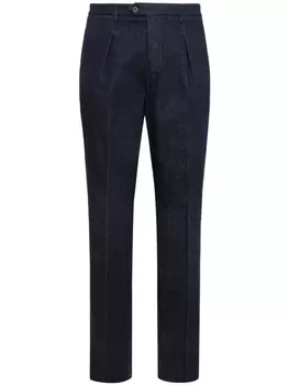 Брюки из эластичного денима Boggi Milano, синий