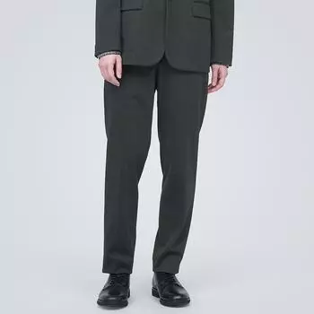 Брюки из эластичного джерси без заправок MUJI, темно-серый