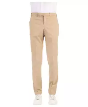 Брюки из эластичного хлопка из твила Pt Torino, бежевый