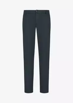 Брюки из эластичного хлопкового полисатина Armani Exchange, зеленый