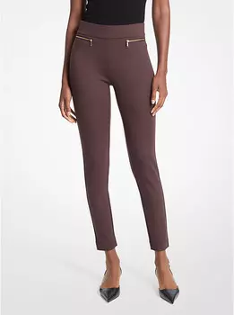 Брюки из эластичной вискозы Michael Kors, коричневый
