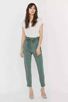 Брюки из бумажного пакета Vero Moda, зеленый