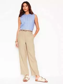 Брюки из чистого льна westbourne Boden, цвет Oatmeal