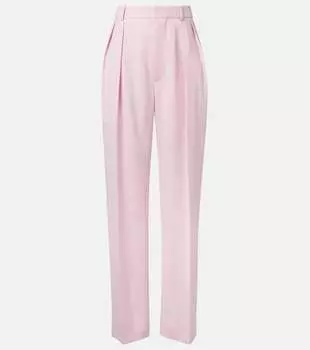Брюки из чистой шерсти сужающиеся Wardrobe.NYC, Blush