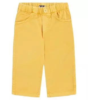 Брюки из детского хлопкового габардина Il Gufo, оранжевый