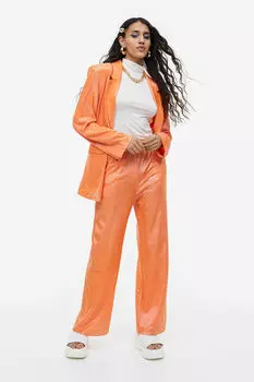 Брюки из джерси без застежки H&M, оранжевый