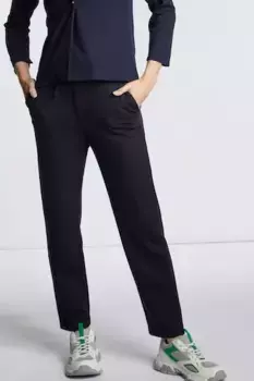 Брюки из джерси Rich & Royal с лентами на манжетах, синий