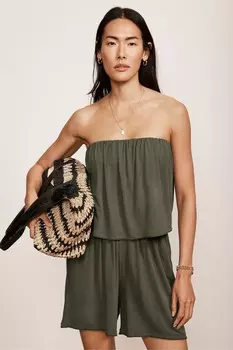 Брюки из джерси с декоративной строчкой Mint Velvet, зеленый