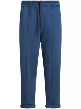 Брюки из джерси с вышитым логотипом ETRO, синий