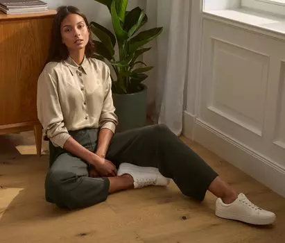 Брюки из джерси Tchibo, оливково-зеленый