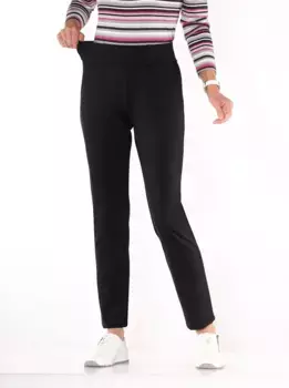 Брюки из джерси в стиле кэжуал Casual Looks, черный