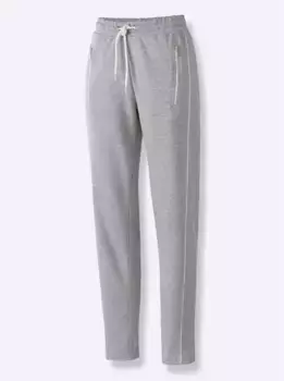 Брюки из джерси в стиле кэжуал Casual Looks, цвет Grau-Meliert