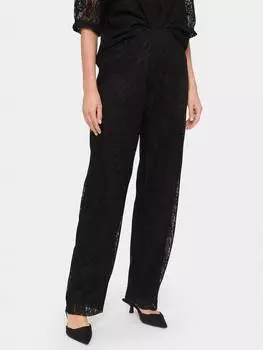 Брюки из филиппинского кружева Saint Tropez, черный