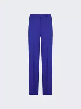 Брюки из габардина Jagger Tuxedo The Attico, синий