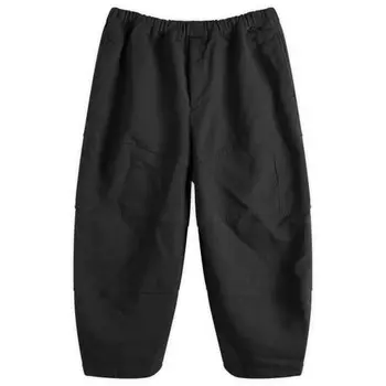 Брюки из гарбардина с завязками Comme Des Garons Black, черный