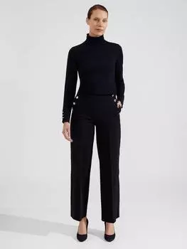 Брюки из хлопчатобумажной смеси petite hana Hobbs, темно-синий