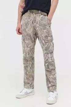 Брюки из хлопка Abercrombie & Fitch, зеленый