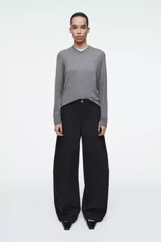 Брюки из хлопка COS, черный