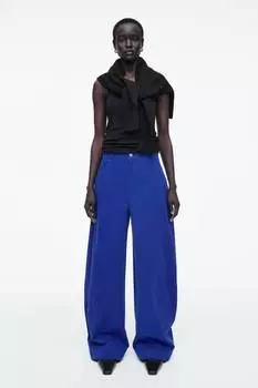 Брюки из хлопка COS, синий