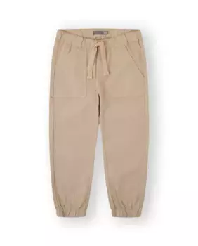Брюки из хлопка для мальчиков с карманами и кулиской Canada House, цвет Marrn claro