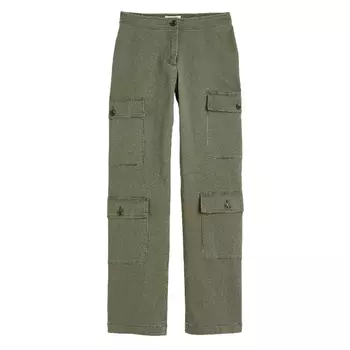 Брюки из хлопка H&M, зеленый