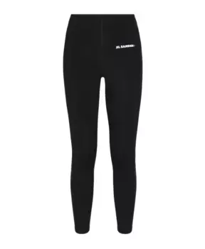 Брюки из хлопка и эластана Jil Sander, черный