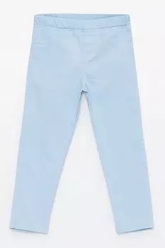 Брюки из хлопка и эластичной талии Lc Waikiki, синий