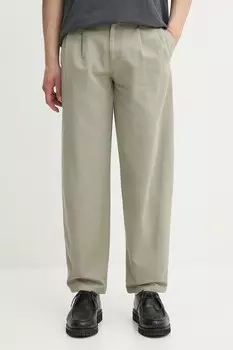 Брюки из хлопка pantalon willow A.P.C., зеленый